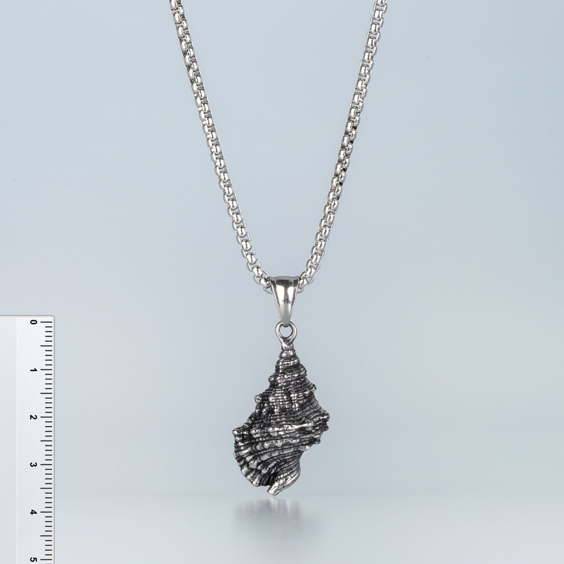 Steel Necklace Seashell