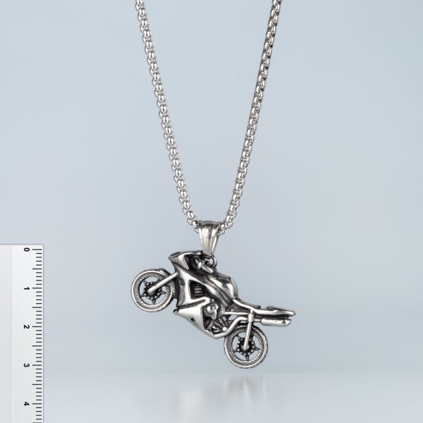 Steel Necklace Motorcycle