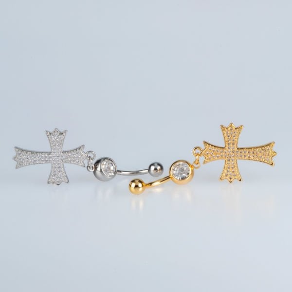 Piercing Göbek Haç