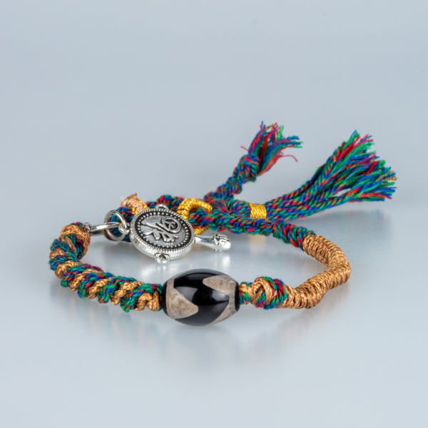 Ethnic Knitted Natural Stone Bracelet