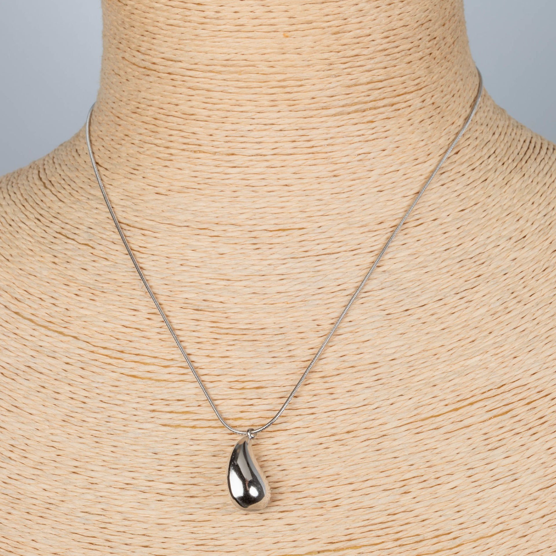 Steel Drop Necklace Chain 40cm 2 Color Options