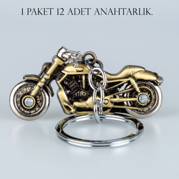 Anahtarlık Motorsiklet Paket 12 Adet