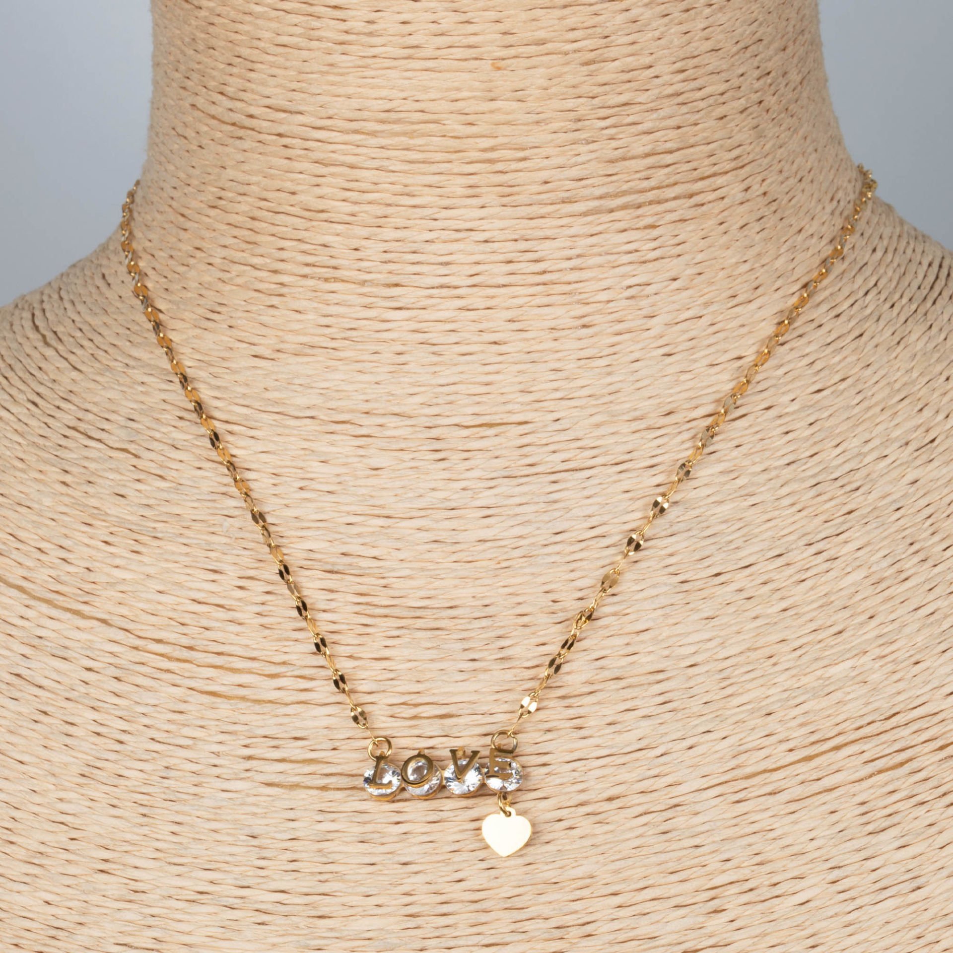 Steel Love Necklace Chain 40cm
