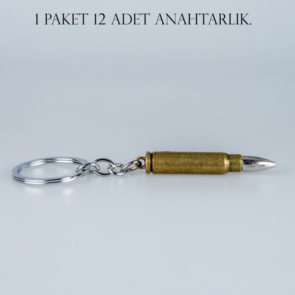 Anahtarlık Mermi Paket 12 Adet