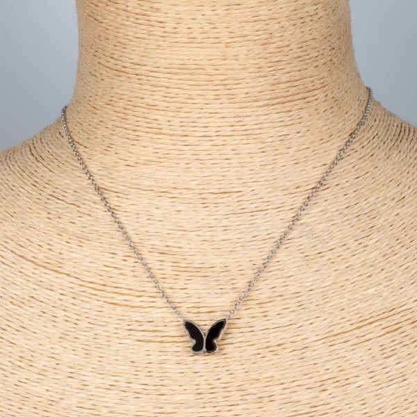 Steel Necklace Butterfly Chain 40cm