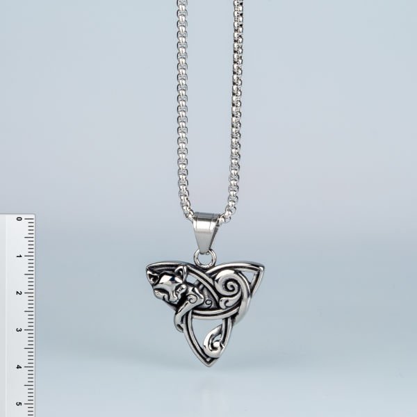 Steel Necklace Cat
