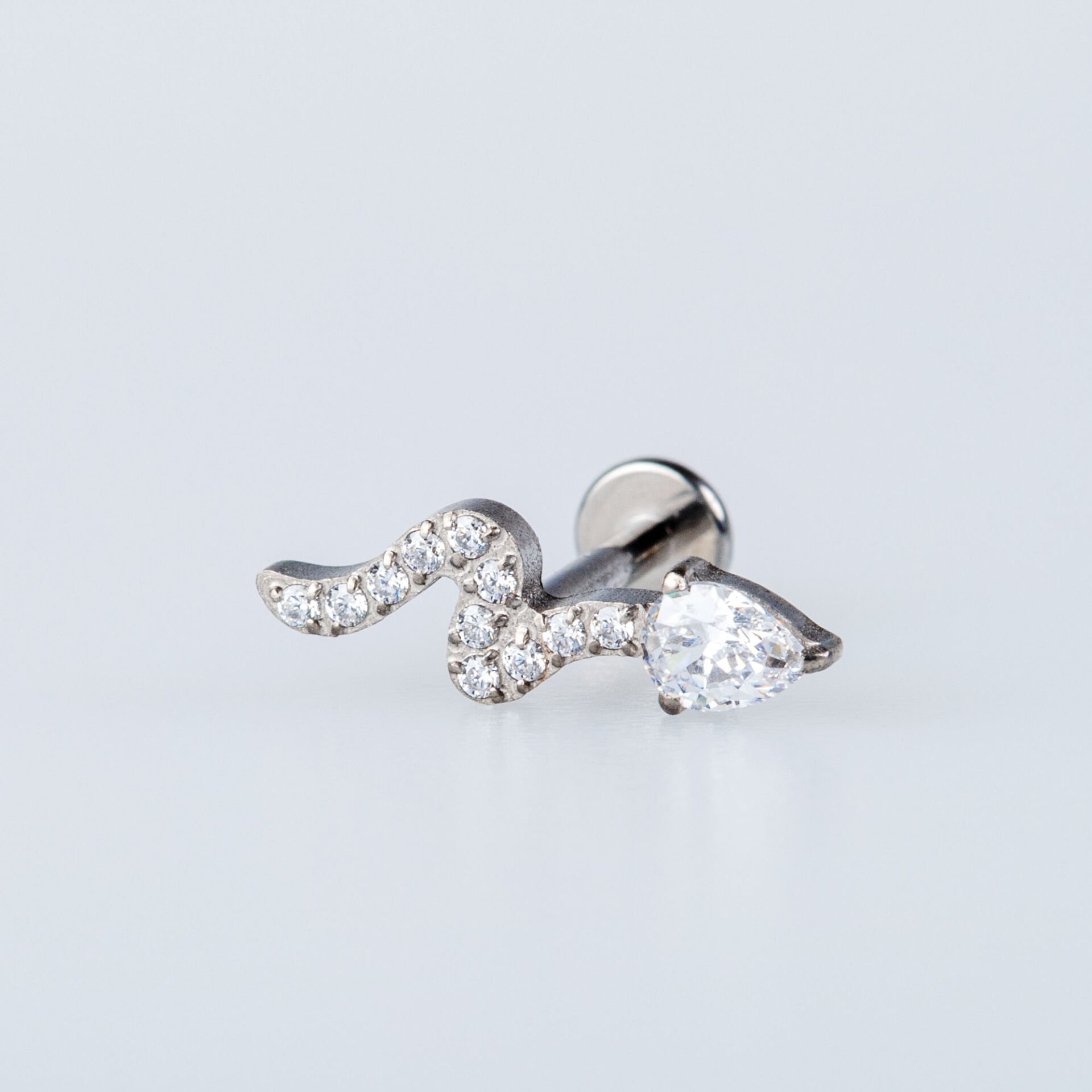 Piercing Titanyum Tragus Yılan