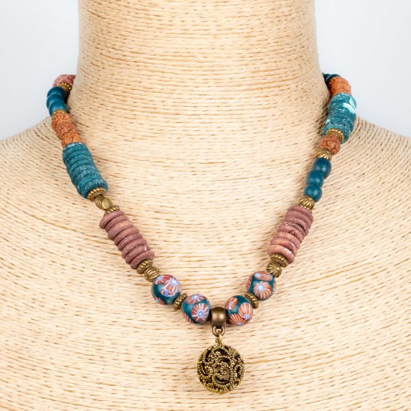 Ethnic Necklace-Natural Stone