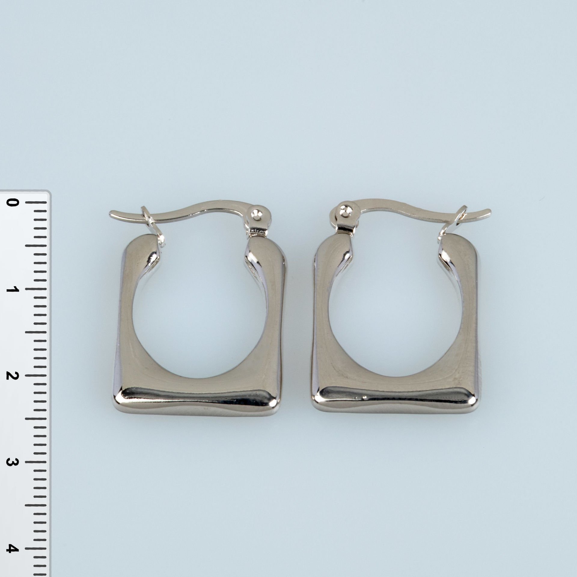 Steel Earring Pair