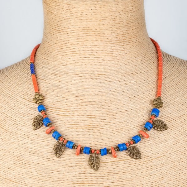 Ethnic Necklace-Natural Stone 45cm