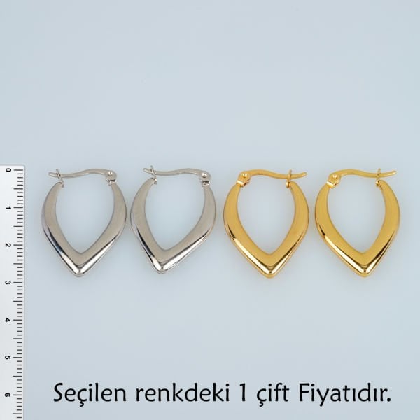 Steel Earring Pair