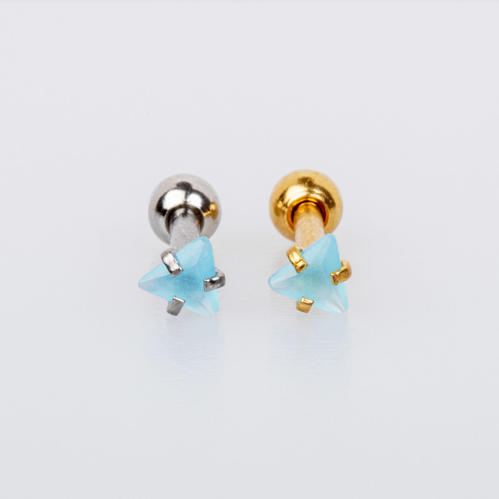 Piercing Tragus 3mm Üçgen Taş