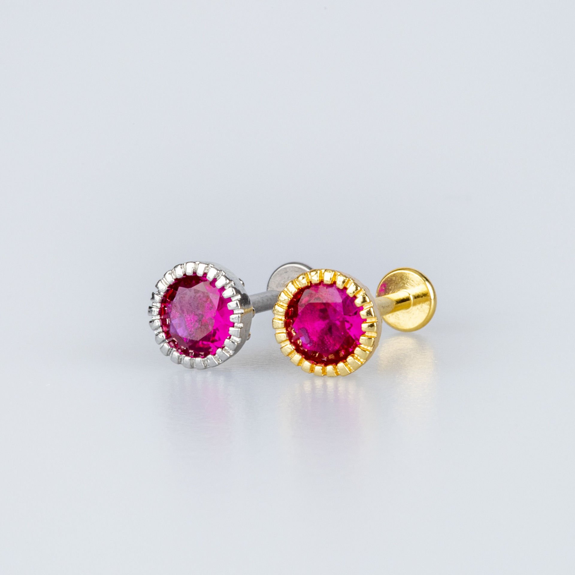 Piercing Tragus 6mm Yuvarlak Taş