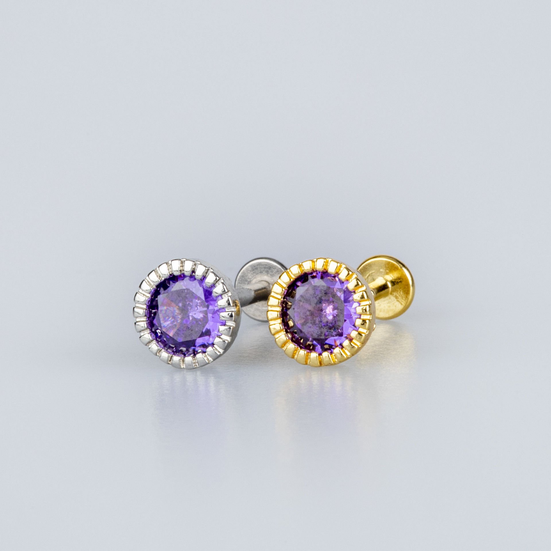 Piercing Tragus 6mm Yuvarlak Taş