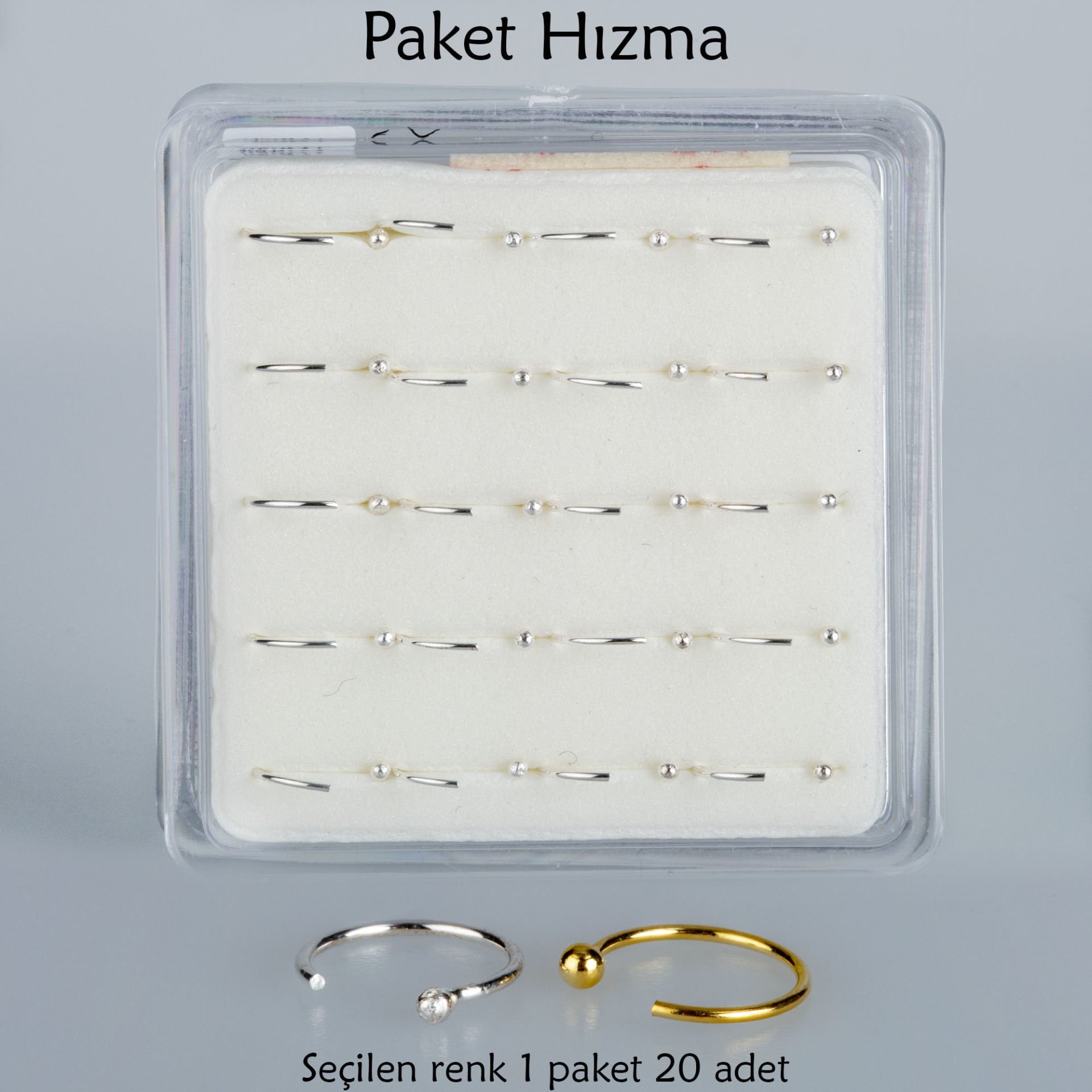 Piercing Hızma Halka 1 Paket 20 Adet