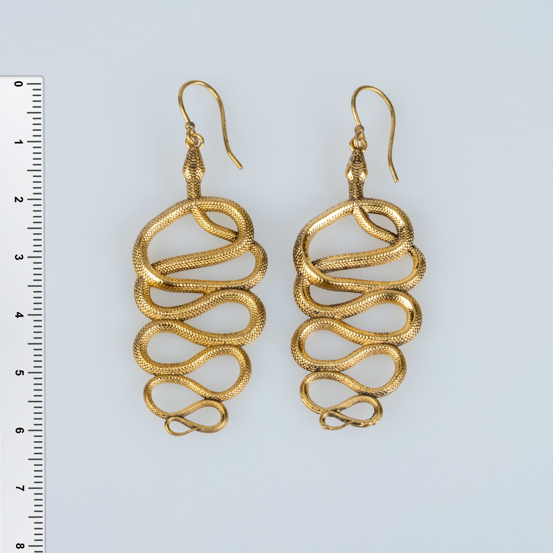 Brass Earring Snake