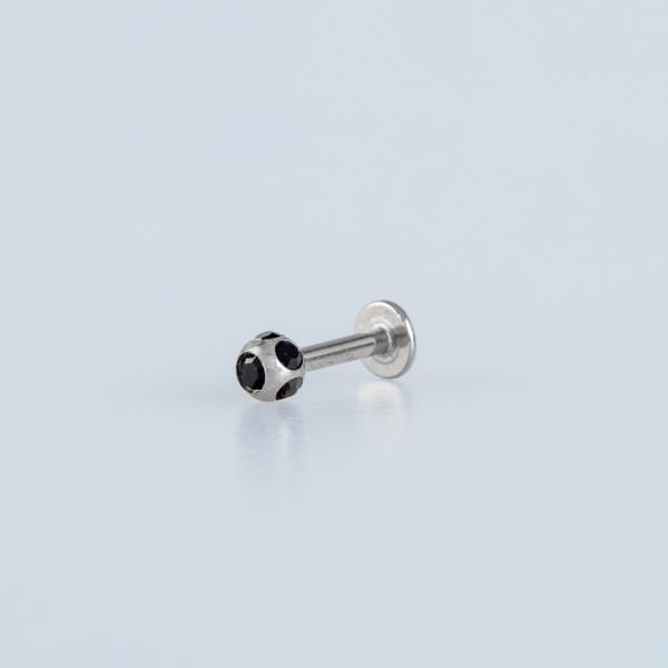 Piercing Labret 3mm Taşlı Top