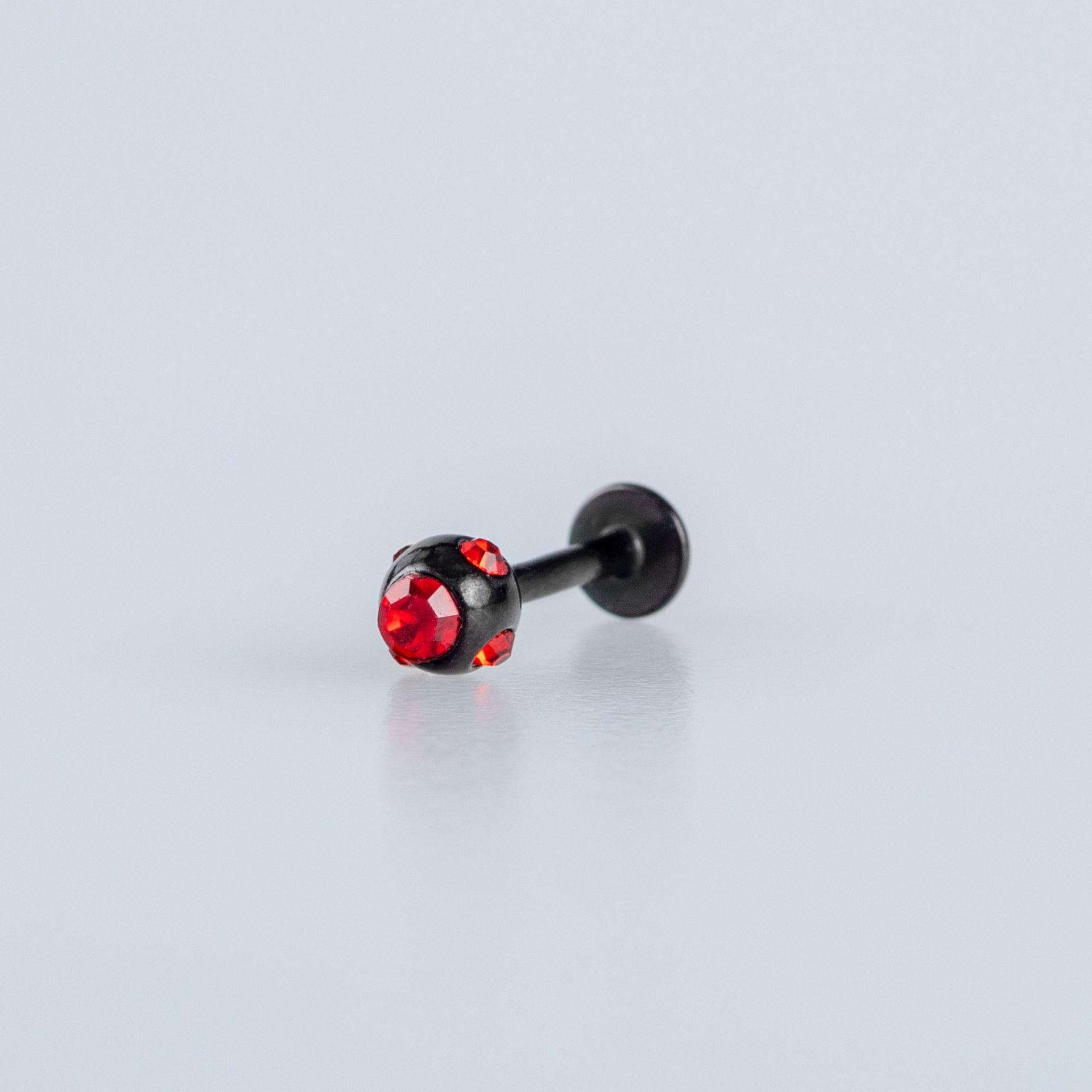 Piercing Labret 4mm Taşlı Top