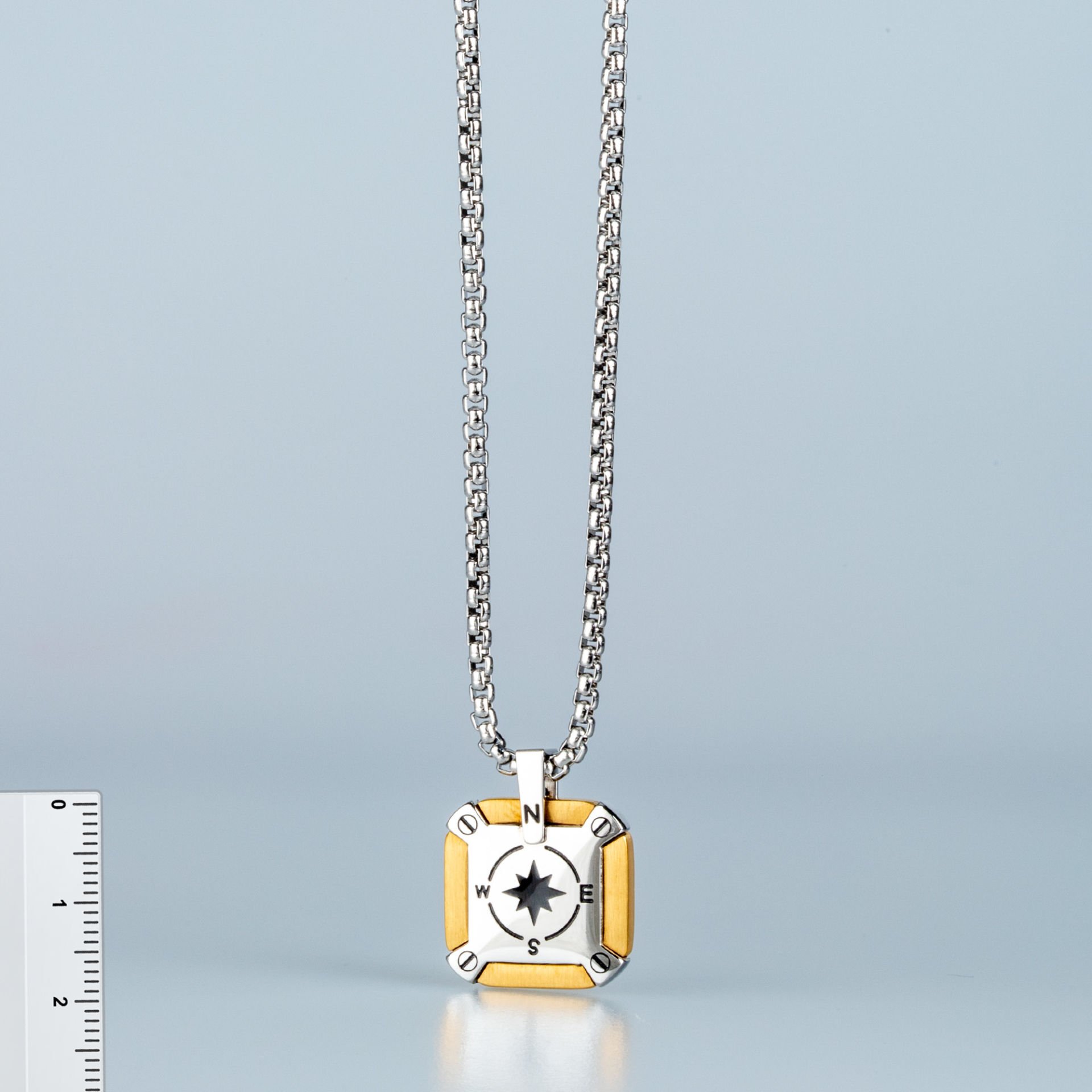 Steel Necklace Compass Elite