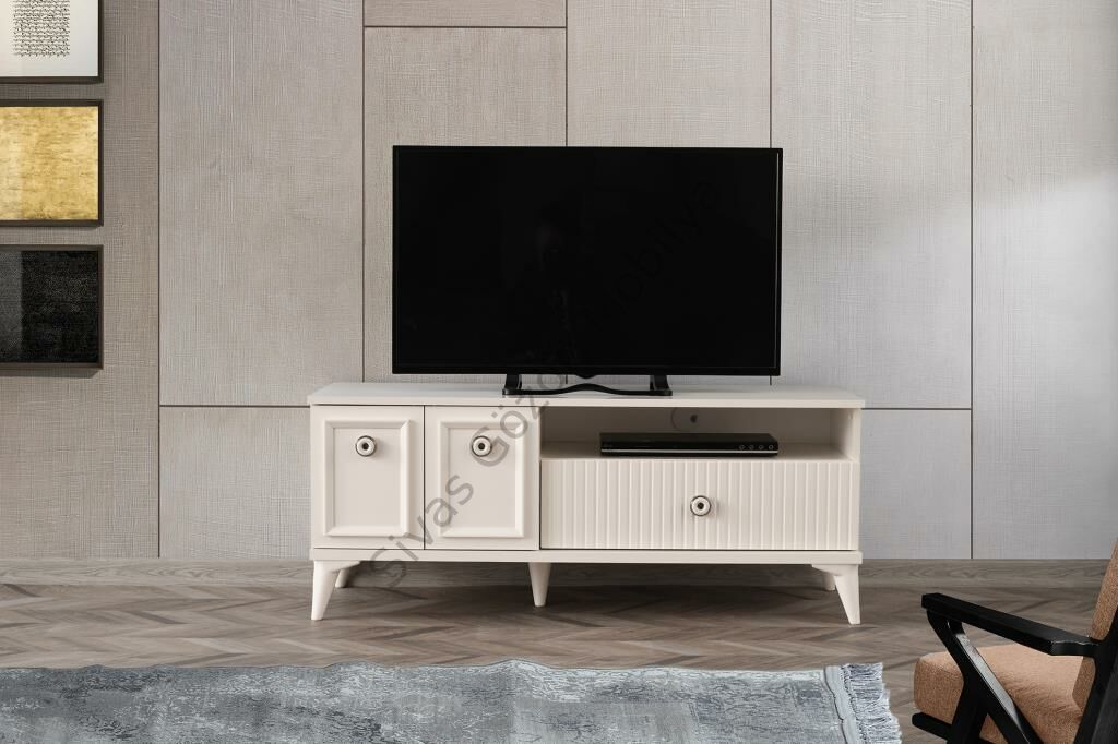 Dolaplı Çekmeceli Tv Sehpası 132cm