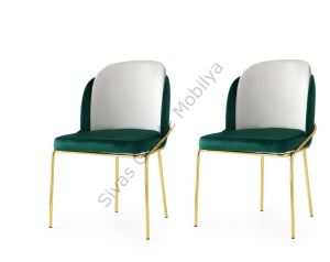 Polo Mutfak Sandalyesi Gold Ayak 2 li Set