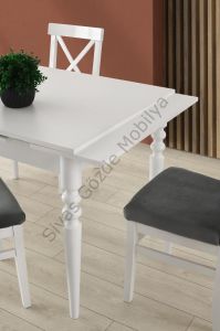Didim Bahar Açılır Mutfak Masa Sandalye Takımı 80x120