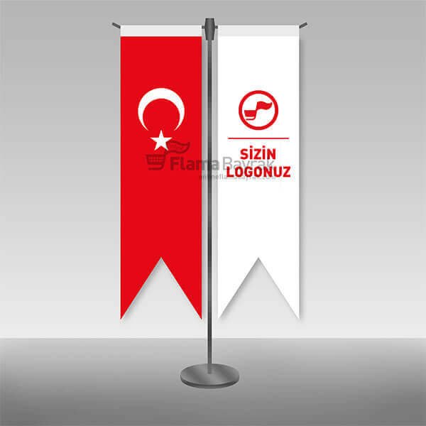 T Tipi Kırlangıç Türk Bayrağı ve Logolu