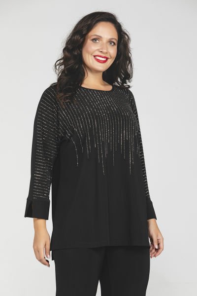 Çubuk Taş Detaylı Rahat Kesim Büyük Beden Kadın Takım 601