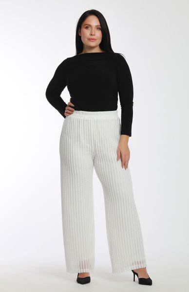 Beli Lastikli Lycralı Büyük Beden Dantel Pantolon 1971