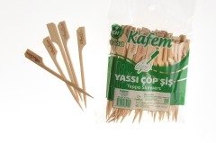 KAFEM BAMBU YASSI ÇÖP ŞİŞ 9 CM 50 Lİ