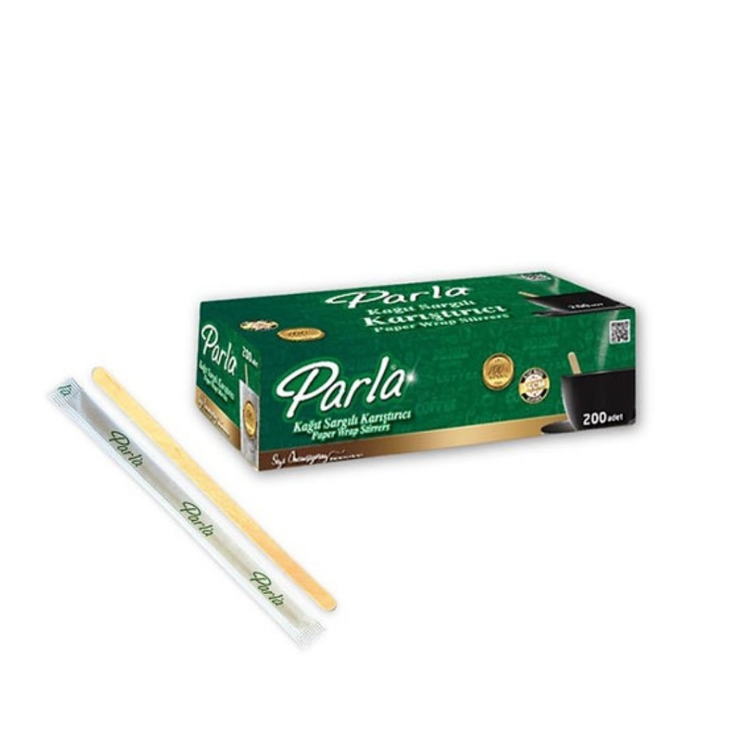 Parla Kağıt Sargılı Bambu Karıştırıcı 140 mm 200'Lü