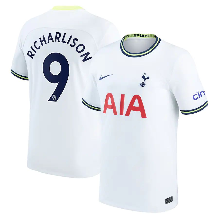 Nike Tottenham Hotspur Home Stadium Shirt 2022-2023 with Richarlison 9 Printing