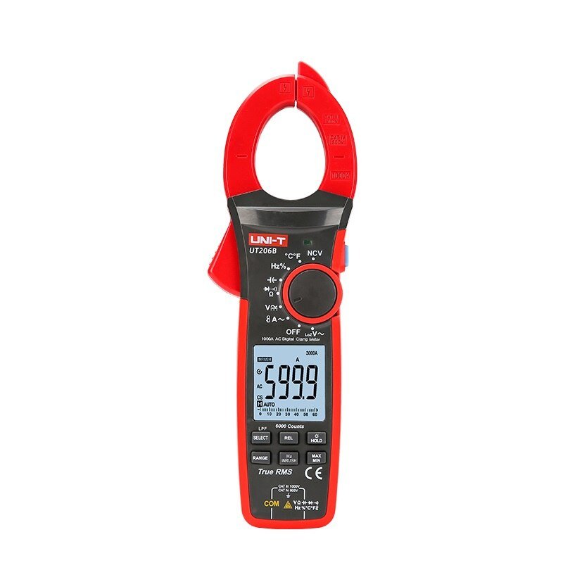 Uni-T UT208B Dijital Pensampermetre, True RMS 1000 A Test Cihazı