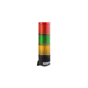 3 Katlı Çakar Buzzer ışıklı Kolon 12-24V AC/DC Kırmızı - Yeşil - Sarı SNT-7013-CB3