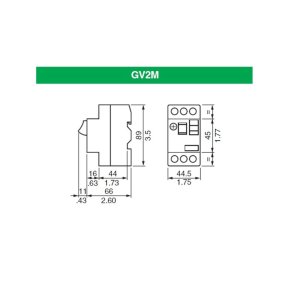 GV2ME04 Schneider Motor Koruma Şalteri 0,4 - 0,6 GV2-ME04