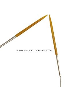 İthal Bambu Uçlu Çelik Misinalı Şiş 40 cm