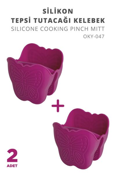 Okyanus Home Silikon Kelebek Isı Yalıtımlı Fırın Eldiveni