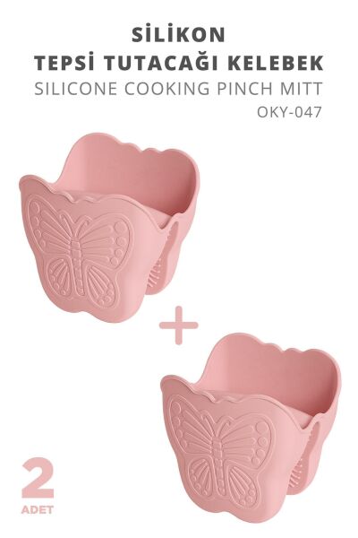 Okyanus Home Silikon Kelebek Isı Yalıtımlı Fırın Eldiveni