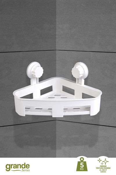 Okyanus Home Grande Üçgen Köşelik 2 Fonksiyonlu - İster yapıştır, ister vidala