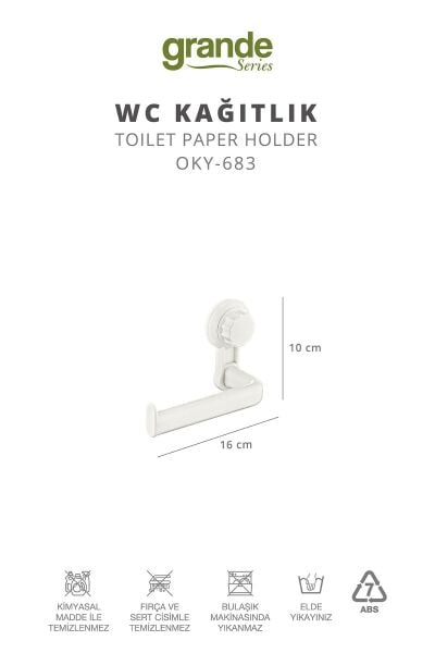 Okyanus Home Grande WC Kağıtlık 2 Fonksiyonlu - ister yapıştır, ister vidala