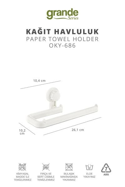 Okyanus Home Grande Kağıt Havluluk 2 Fonksiyonlu - ister yapıştır, ister vidala