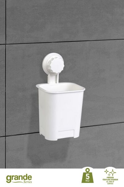 Okyanus Home Grande Diş Fırçalık ve Macunluk 2 Fonksiyonlu - ister yapıştır, ister vidala