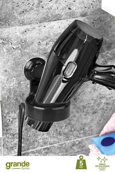 Okyanus Home Grande Saç Kurutmalık Aparatı 2 Fonksiyonlu - İster yapıştır, ister vidala