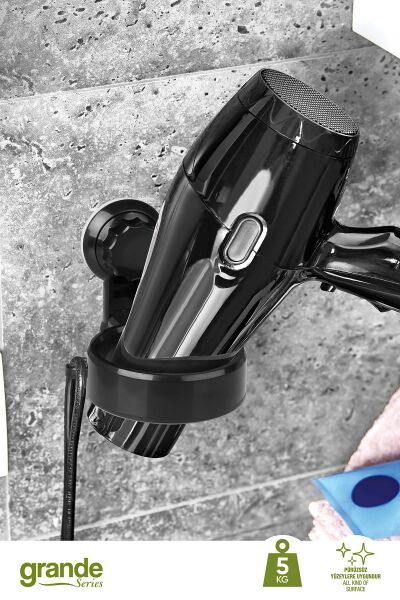 Okyanus Home Grande Saç Kurutmalık Aparatı 2 Fonksiyonlu - İster yapıştır, ister vidala