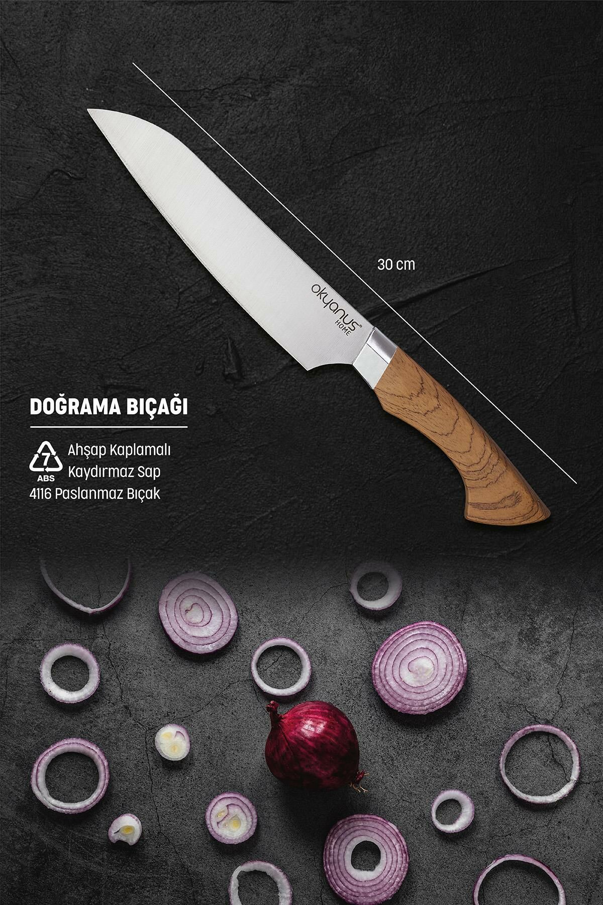 Okyanus Home Ahşap Kaplamalı Doğrama Bıçağı