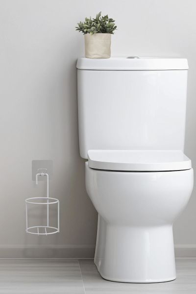 Okyanus Home Beyaz Eko Magic Askılı Yuvarlak Mina Wc Fırçalık