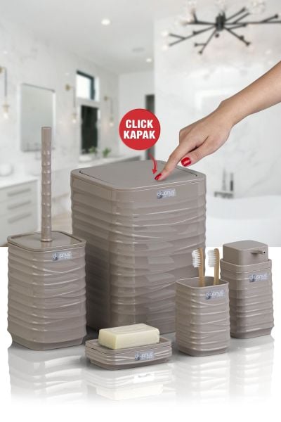 Okyanus Home Luna Vizon Kare 5'li Banyo Seti