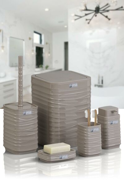 Okyanus Home Luna Vizon Kare 5'li Banyo Seti