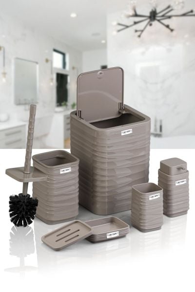 Okyanus Home Luna Vizon Kare 5'li Banyo Seti