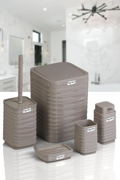 Okyanus Home Luna Vizon Kare 5'li Banyo Seti